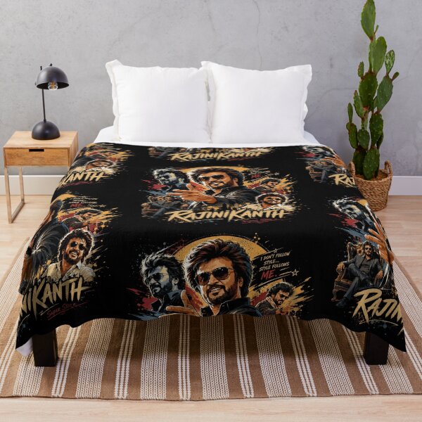Aperçu de l'œuvre Affiche collage rétro de Rajinikanth Superstar créée et vendue par Abidel.