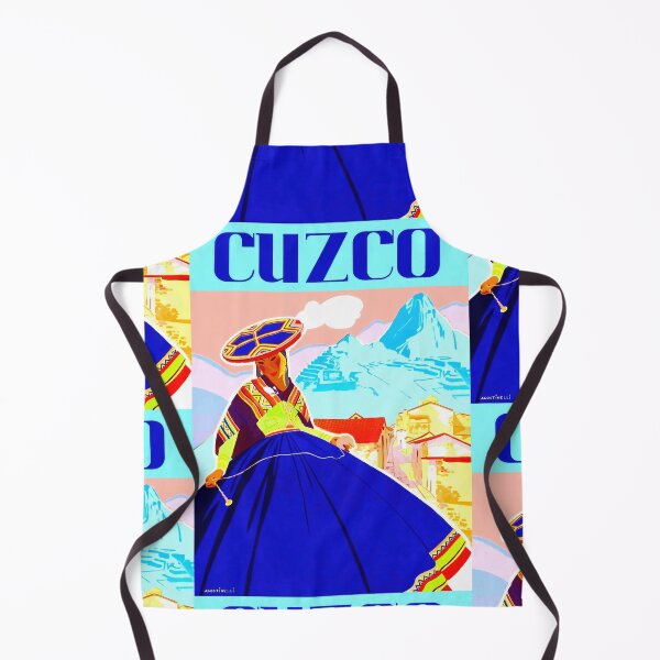 Item preview, Vibrant Andean Woman Poster | Retro Travel Art Deco Style | Cuzco Peru Cultural Heritage & Bold Colors designed and sold by artofuniverse.