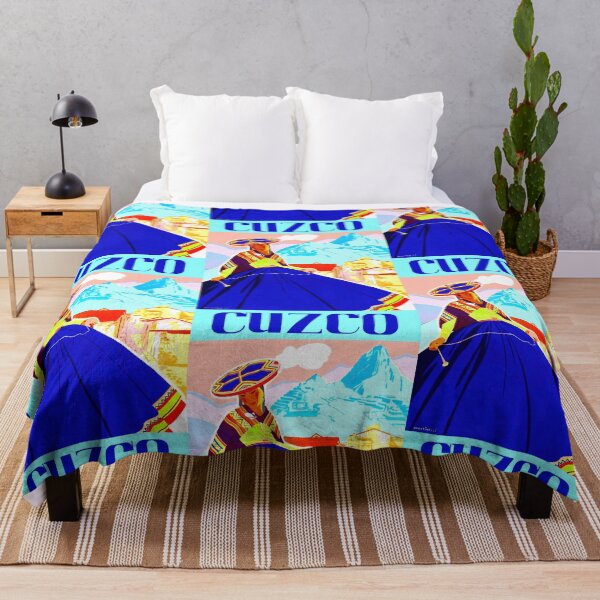 Item preview, Vibrant Andean Woman Poster | Retro Travel Art Deco Style | Cuzco Peru Cultural Heritage & Bold Colors designed and sold by artofuniverse.
