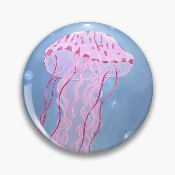 Item preview, Purple striped Jelly Fish design designed and sold by tigerlilyz.