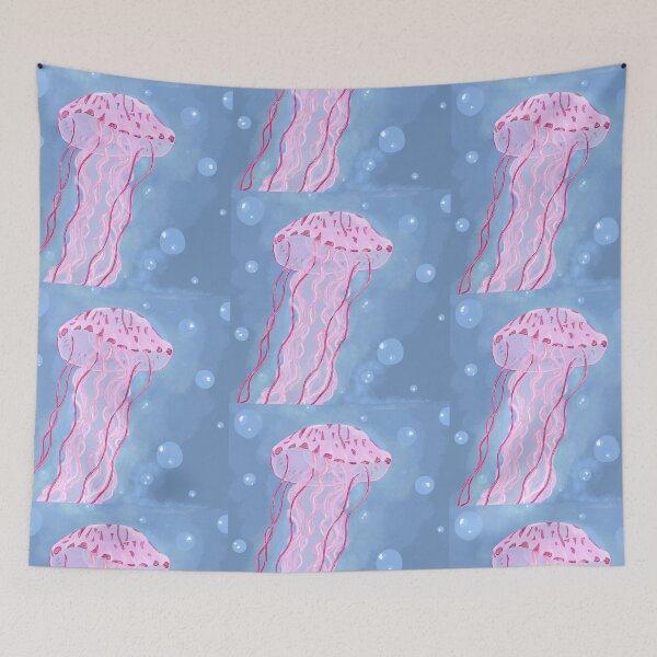 Item preview, Purple striped Jelly Fish design designed and sold by tigerlilyz.