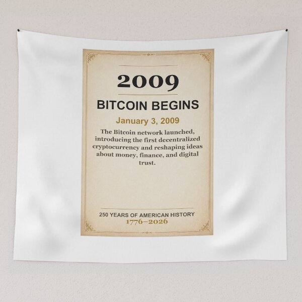 Item preview, America 250 | Bitcoin Begins | 2009 designed and sold by ariksworld.