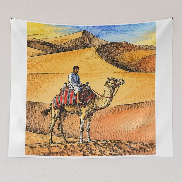 Item preview, Aventura en el desierto: Hombre y camello designed and sold by Lucigreta.