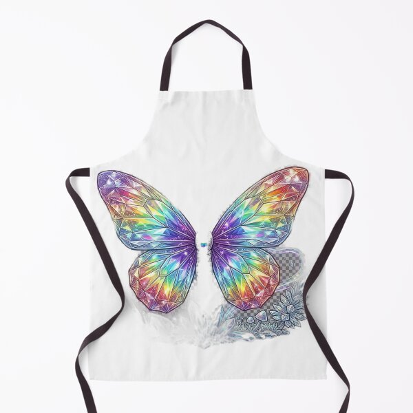 Item preview, Rainbow Crystal Gemstone Butterfly Art designed and sold by GrzywaM.