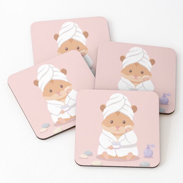 Item preview, Cute Hamster Skincare Routine Spa Art designed and sold by Galistor.