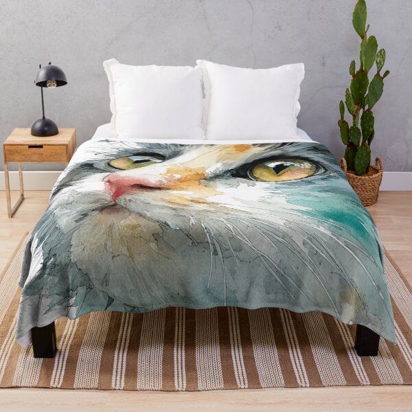 Item preview, Watercolor Cat Portrait designed and sold by Sasas Design.