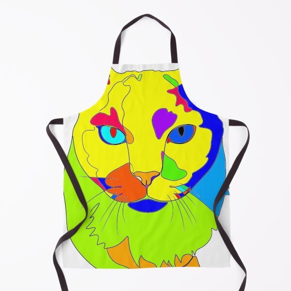 Item preview, Neon Psychedelic Cat Pop Art designed and sold by Komatoya.