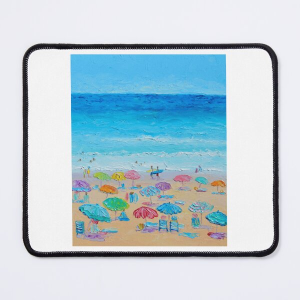 Item preview, Colorful Beach Day Impressionist Painting designed and sold by ontiverospixels.