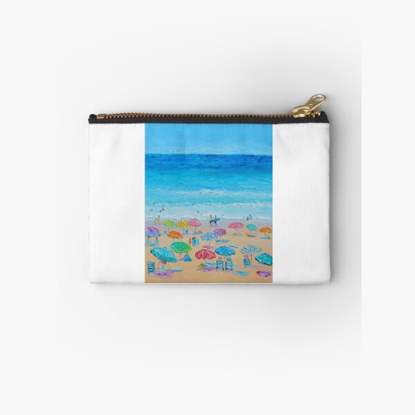 Item preview, Colorful Beach Day Impressionist Painting designed and sold by ontiverospixels.