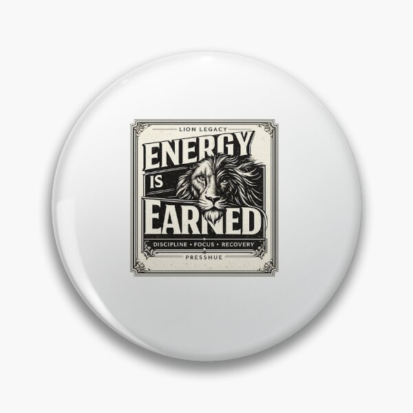 Item preview, Energy Is Earned Vintage Lion Poster designed and sold by Presshue.