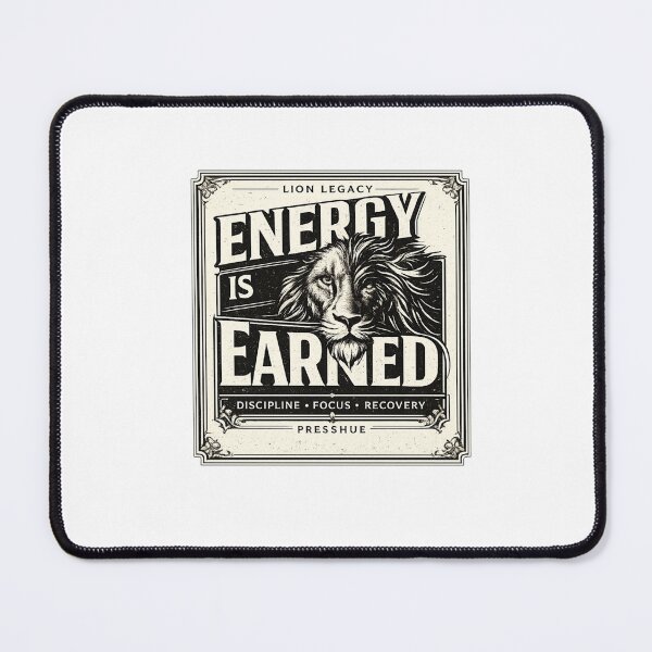 Item preview, Energy Is Earned Vintage Lion Poster designed and sold by Presshue.