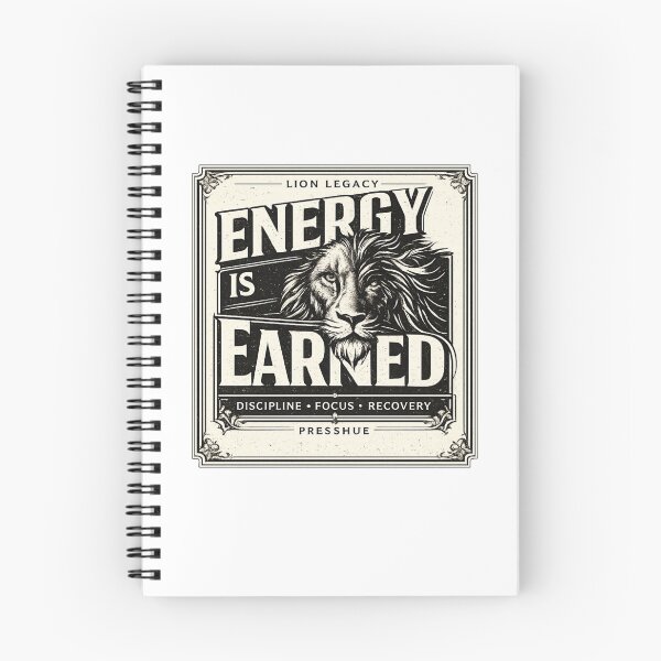 Item preview, Energy Is Earned Vintage Lion Poster designed and sold by Presshue.