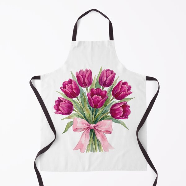 Item preview, Magenta Pink Watercolor Tulip Bouquet - Elegant Botanical Spring Flowers designed and sold by Artful Accents.