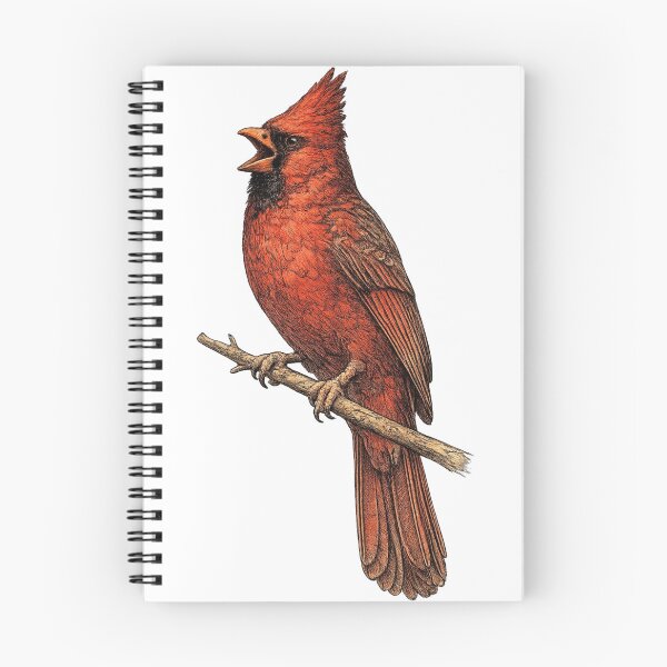 Item preview, Northern Cardinal Spring Song designed and sold by KrungiT Design .