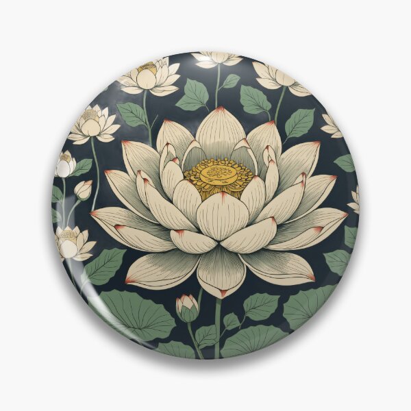 Item preview, Lotus Blossoms and Herbal Wisdom Sticker designed and sold by PiNoPress.