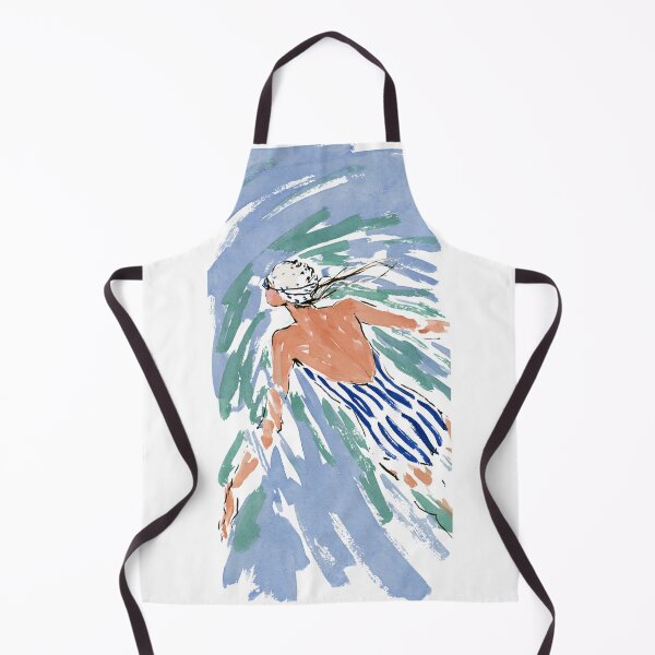 Item preview, Watercolor Swimmer Art Print | Summer Swimming Illustration | Coastal Ocean Painting designed and sold by Ramona-Gliga.