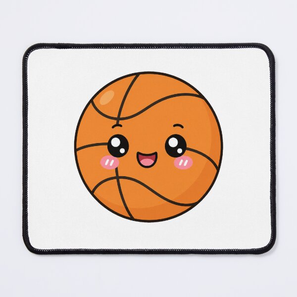 Item preview, Cute Kawaii Basketball Happy Sports Dunk Illustration designed and sold by Seculinator.