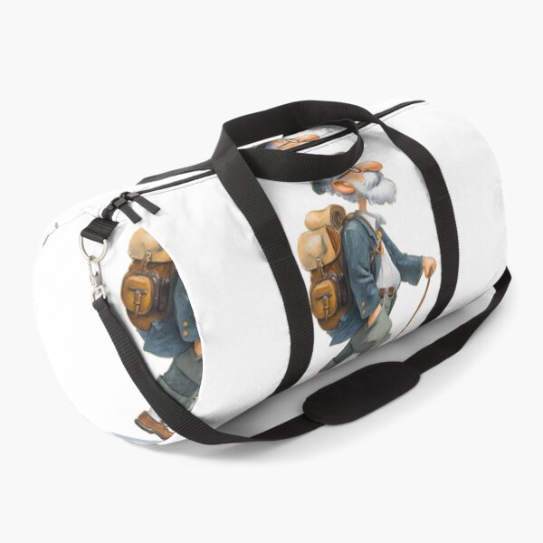 Item preview, Old Hiker Cartoon Vintage Backpacker Wanderlust Traveling Grandpa Walking Graphic designed and sold by DesignArtist.ia.