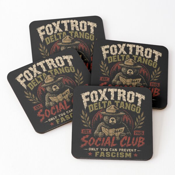 Item preview, Foxtrot Delta Tango Social Club Only You Can Prevent Fascism Political Resistance designed and sold by RetroMini2026.