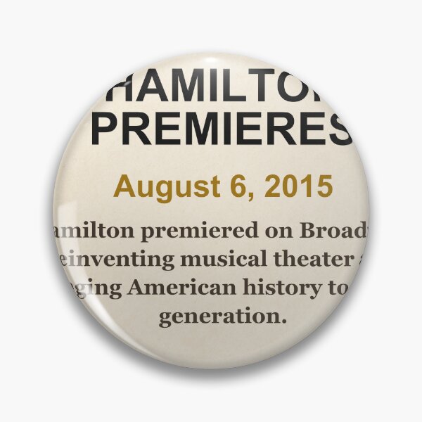 Item preview, America 250 | Hamilton Premieres | 2015 designed and sold by ariksworld.