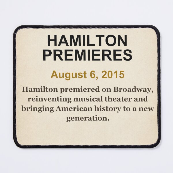 Item preview, America 250 | Hamilton Premieres | 2015 designed and sold by ariksworld.