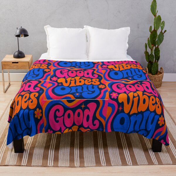 Item preview, Retro 1970s Good Vibes Only Groovy Psychedelic Typography Art designed and sold by Gameshalah's Digital Library.