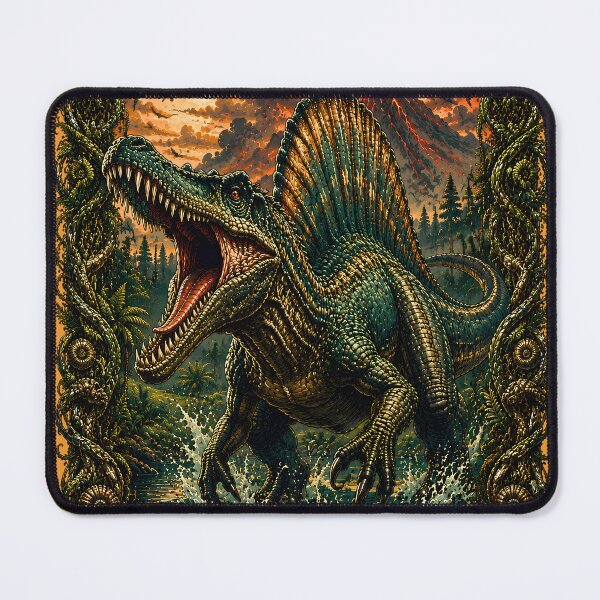 Item preview, Massive Spinosaurus Ancient Predator Hunter Dinosaur Poster Artwork designed and sold by BorgSpareParts.