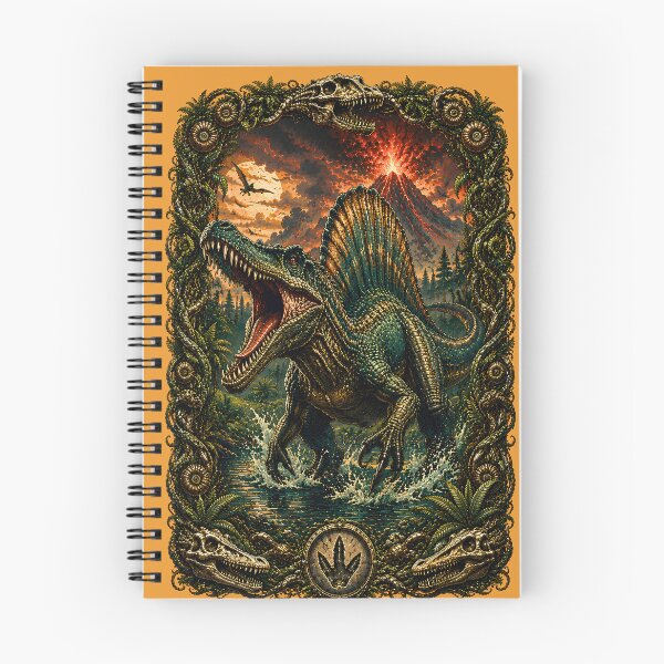 Item preview, Massive Spinosaurus Ancient Predator Hunter Dinosaur Poster Artwork designed and sold by BorgSpareParts.