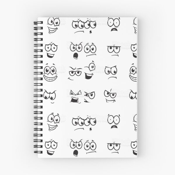 Item preview, Cartoon Expression Sheet Vector - Minimalist Comic Face Doodles Set designed and sold by UrbanCanvas 111.