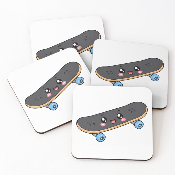 Item preview, Cute Kawaii Skateboard Happy Skate Streetwear Illustration designed and sold by Seculinator.