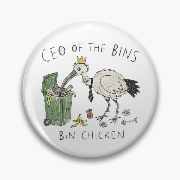 Item preview, CEO of the Bins Bin Chicken Funny Australian Ibis Meme Australia Wildlife designed and sold by Yellowriversss.