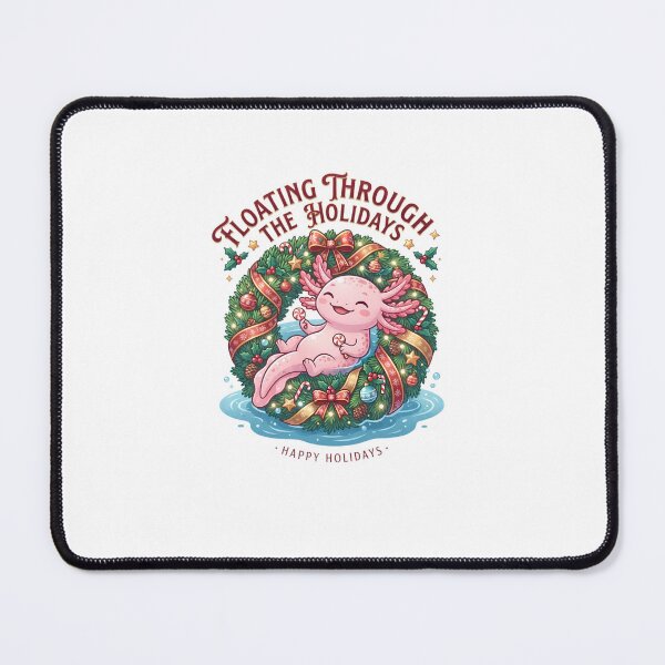 Item preview, Floating Through The Holidays Axolotl designed and sold by DesignsCreative.