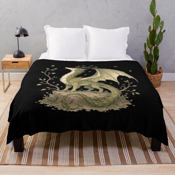 Item preview, Forest Guardian Dragon | Woodland Nature Dragon | Cottagecore Fantasy Art designed and sold by Moonwoven Studio.