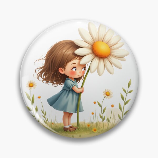 Item preview, Daisy Girl Watercolor Clip Art designed and sold by nncreator.