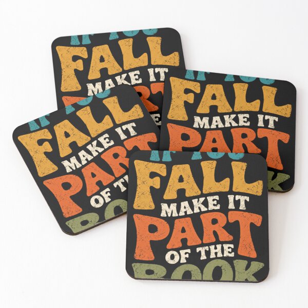 Item preview, If You Fall Make It Part Of The Book Reader Bookworm Writer Quote designed and sold by RetroMini2026.