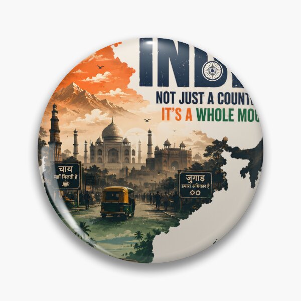 Item preview, India Is a Whole Mood | Incredible India Landscape designed and sold by MidnightCache.