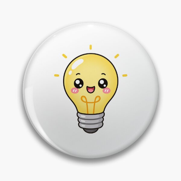 Item preview, Cute Kawaii Light Bulb Bright Idea Illustration designed and sold by Seculinator.