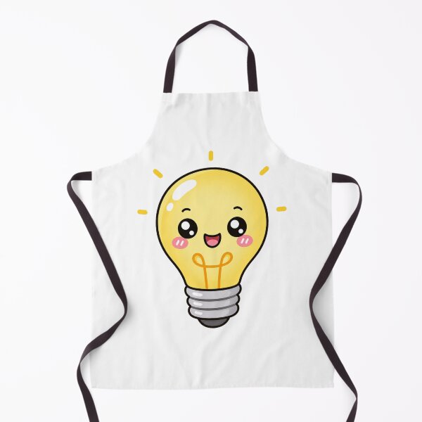 Item preview, Cute Kawaii Light Bulb Bright Idea Illustration designed and sold by Seculinator.