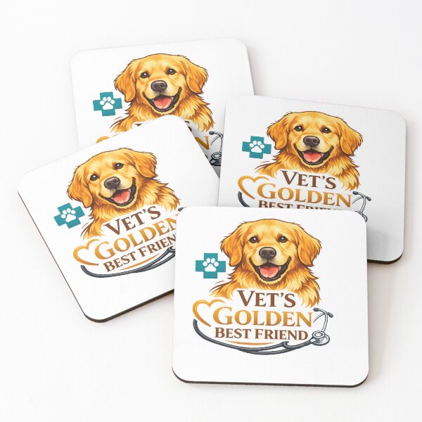 Item preview, Vet's Golden Best Friend – Veterinary Golden Retriever Badge Design, Funny Vet Tech Gift Shirt designed and sold by Sahil Randhawa.