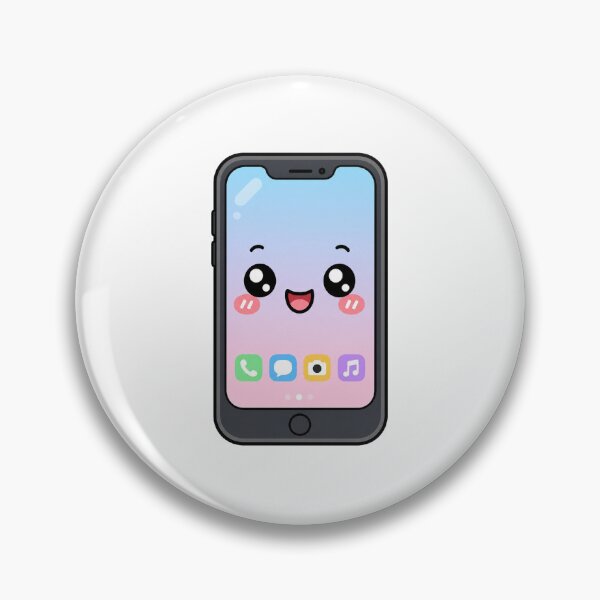 Item preview, Cute Kawaii Phone Happy Pastel Smartphone Illustration designed and sold by Seculinator.
