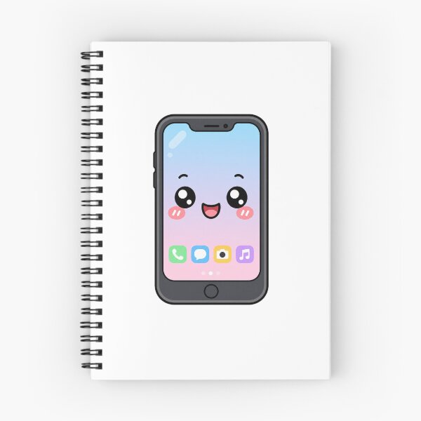 Item preview, Cute Kawaii Phone Happy Pastel Smartphone Illustration designed and sold by Seculinator.