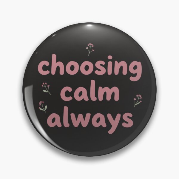 Item preview, Choosing Calm Always – Minimalist Mindfulness Typography Design designed and sold by CosmicQuietLab.