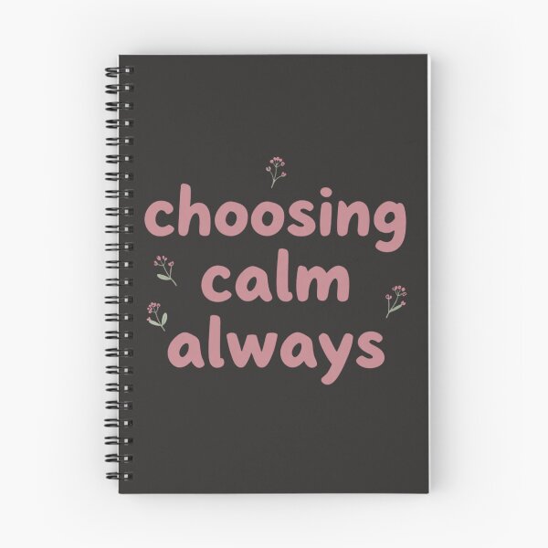 Item preview, Choosing Calm Always – Minimalist Mindfulness Typography Design designed and sold by CosmicQuietLab.