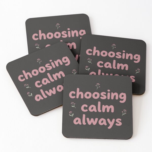 Item preview, Choosing Calm Always – Minimalist Mindfulness Typography Design designed and sold by CosmicQuietStudio.