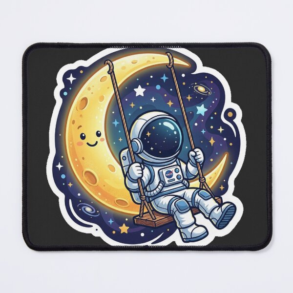 Item preview, Astronaut Swinging from Moon designed and sold by YNAMREG.