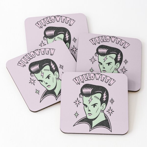 Item preview, Retro Frankenstein Monster Halloween | Vintage Horror Cute Spooky Green Monster designed and sold by toriodesigns.