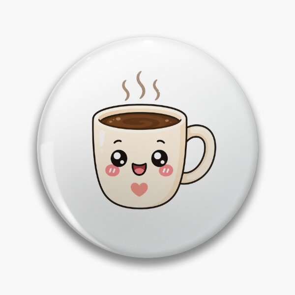 Item preview, Cute Kawaii Coffee Mug Happy Tea Cup Illustration designed and sold by Seculinator.