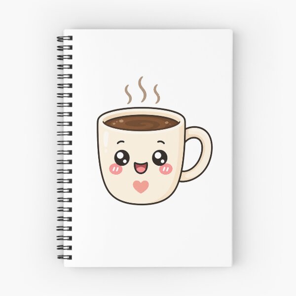 Item preview, Cute Kawaii Coffee Mug Happy Tea Cup Illustration designed and sold by Seculinator.