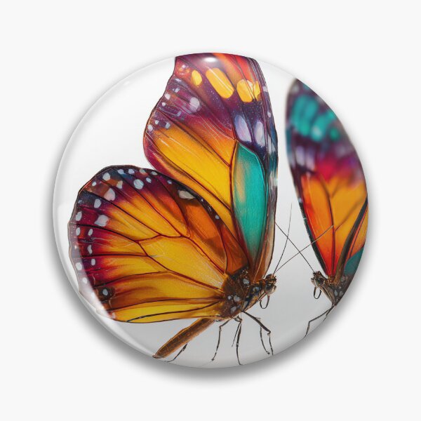Item preview, Colorful Butterfly Duo – Vibrant Nature Illustration designed and sold by Sasas Design.