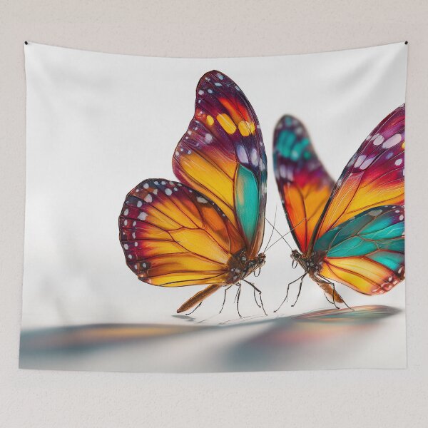 Item preview, Colorful Butterfly Duo – Vibrant Nature Illustration designed and sold by Sasas Design.